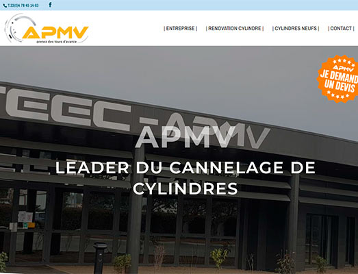 création sign-web pour la socèté APMV Steec Micromécanique